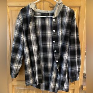 Oversized Shein flannel